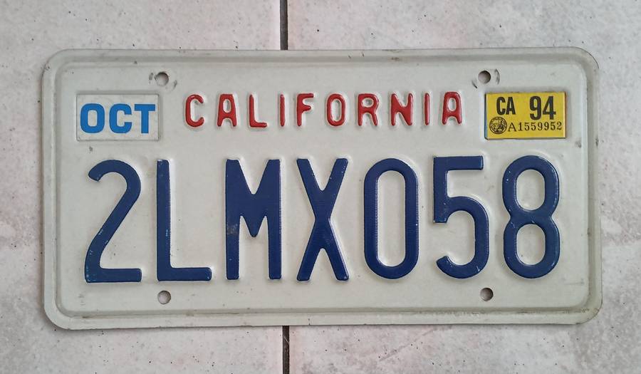 US Number Plate