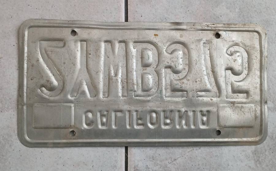 US Number Plate