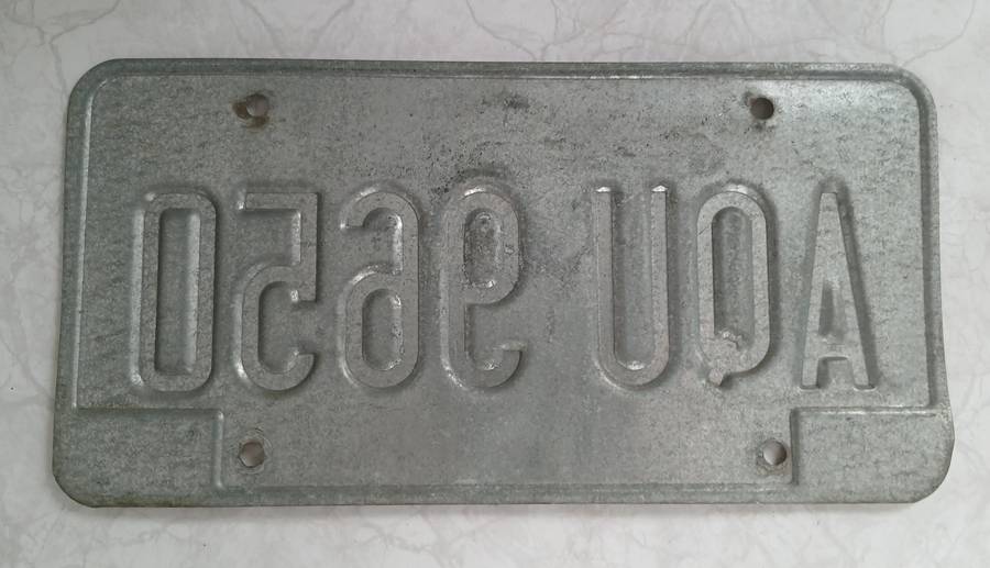 US Number Plate