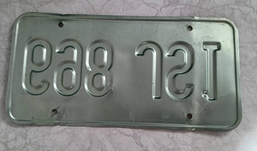 US Number Plate