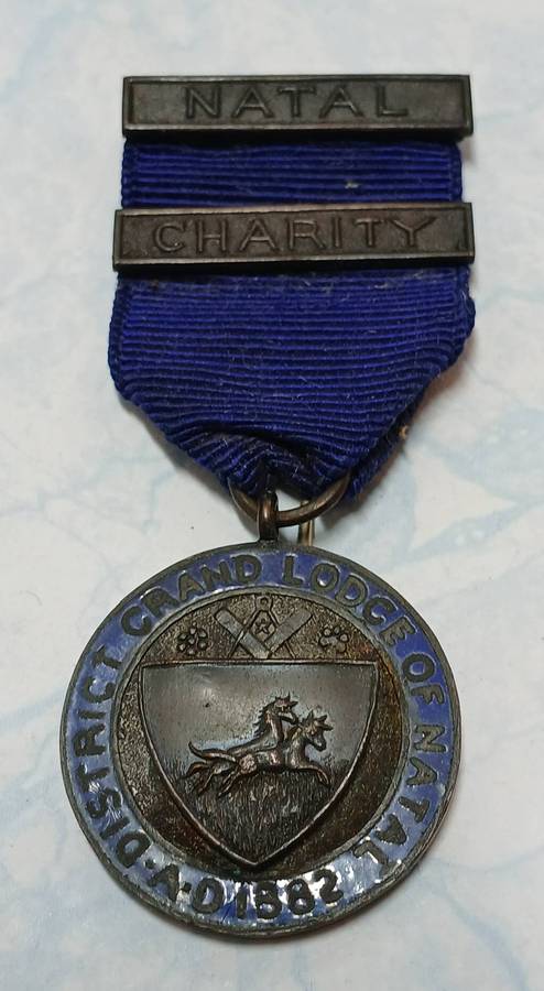 District Grand Lodge of Natal Medal 1925