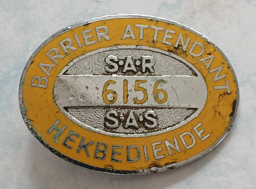 SAR/SAS Barrier Attendant / Hekbediende Badge