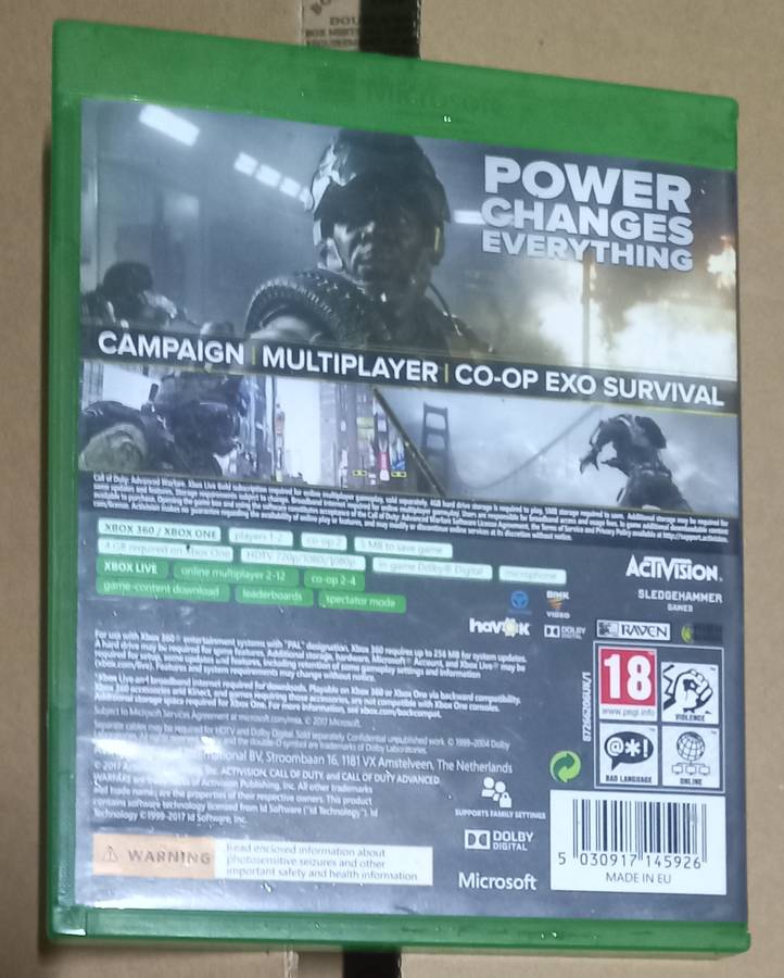 Call of Duty: Advanced Warfare (Microsoft Xbox 360, 2014)