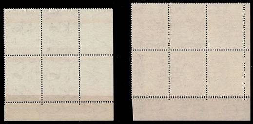 SWA 1954 Definitive 1d-4d Cyl Blks (Wmk Springbok Head) VF UM