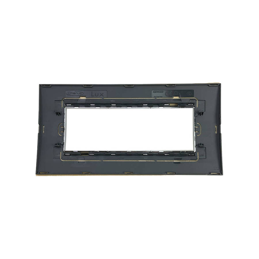 CHORUS LUX 6-GANG COVER PLATE MAPLE WOOD