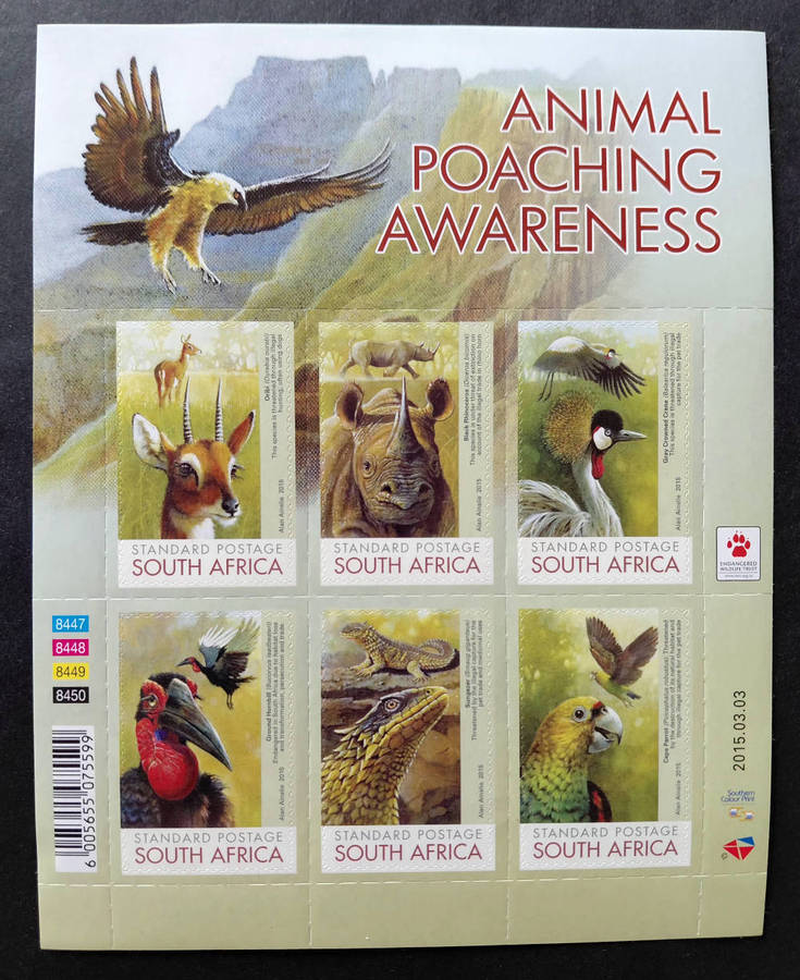 2015 Animal Poaching Awareness M/S  MNH