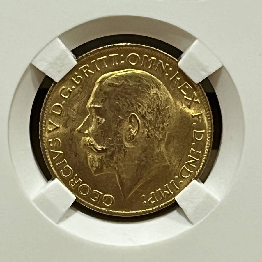FULL 1918 sovereign - gold coin