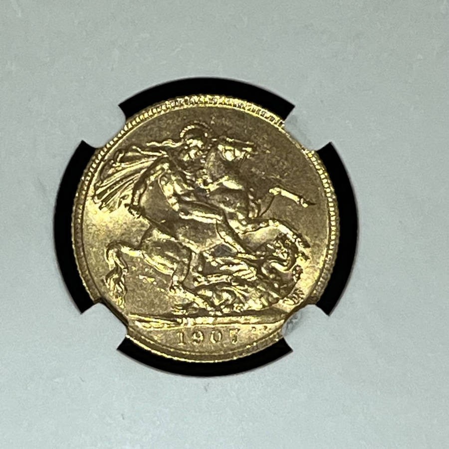 1907 FULL sovereign - gold coin