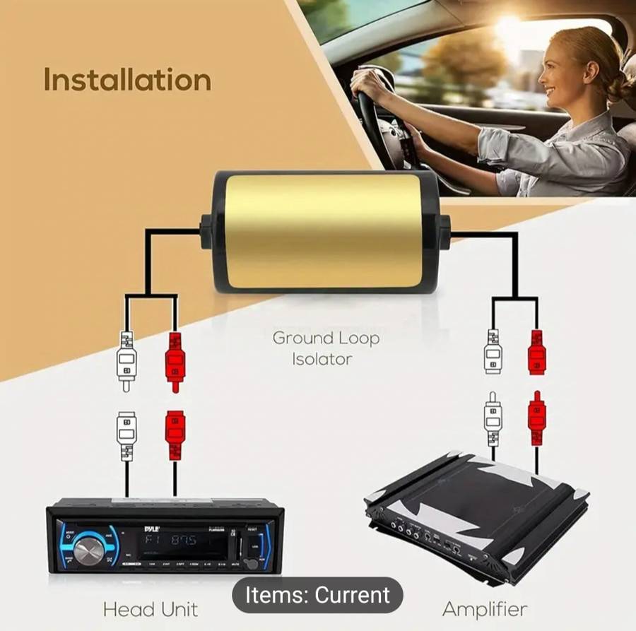 1pc Universal Car Audio Noise Suppressor