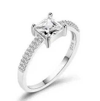 925 Silver Ring - Stamped - Size 7, 8