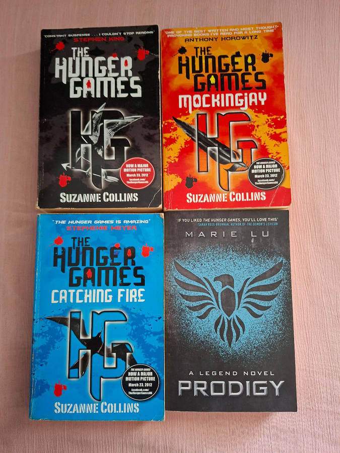 Suzanne Collins Rhe Hunger Games Books 1, 2 & 3 Plus Marie Lu Prodigy