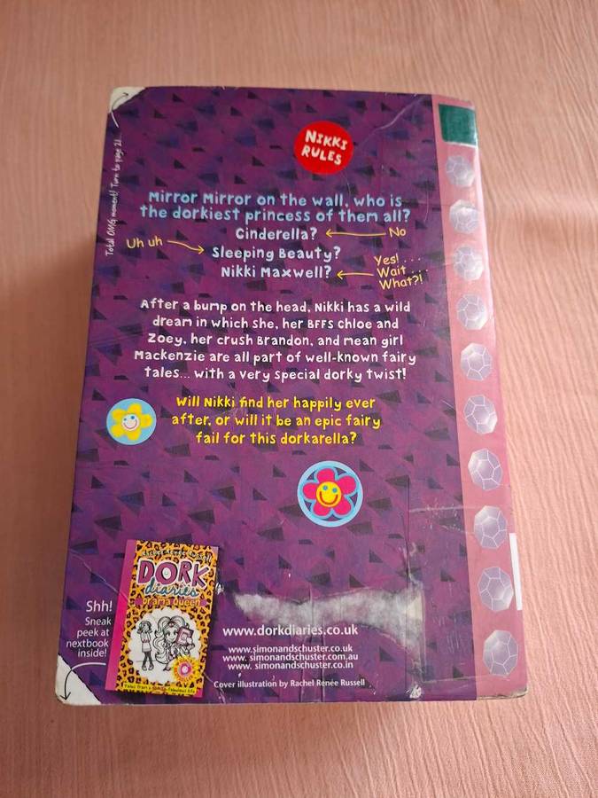 Rachel Renée Russell Dork Diaries Dear Dork, Skating Sensation and Once upon a Dork