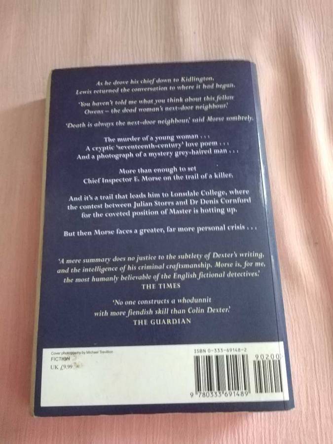 Colin Dexter Death is now my Neighbour