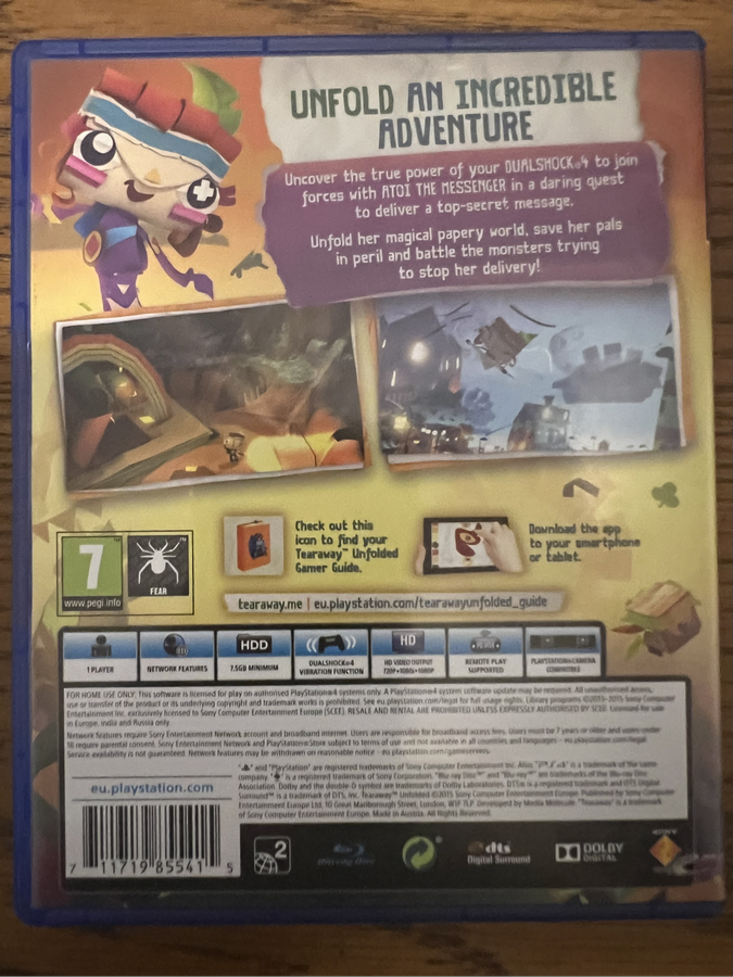 Tear away Unfolded PS4