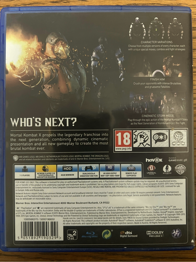 Mortal Kombat X PS4