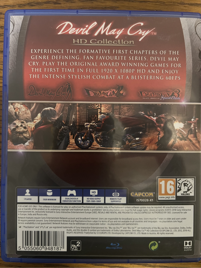 Devil May Cry HD Collection PS4