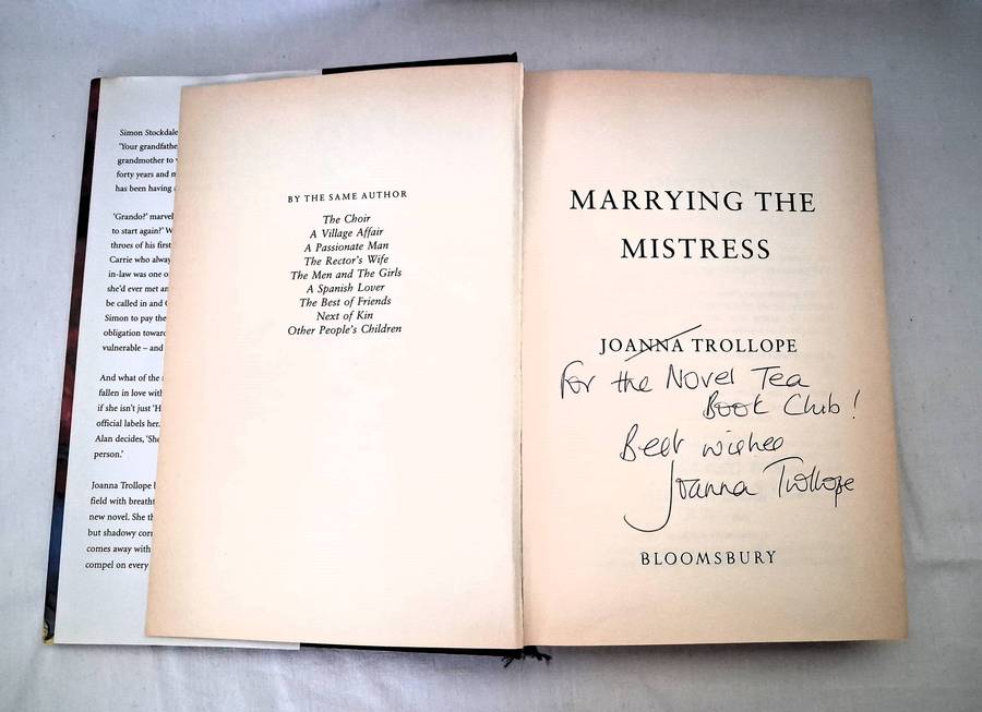 Marrying The Mistress - Joanna Trollope  - Signed by author