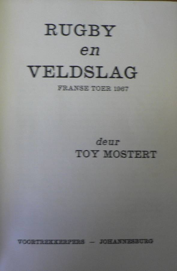 3 x ou SA rugbyboeke