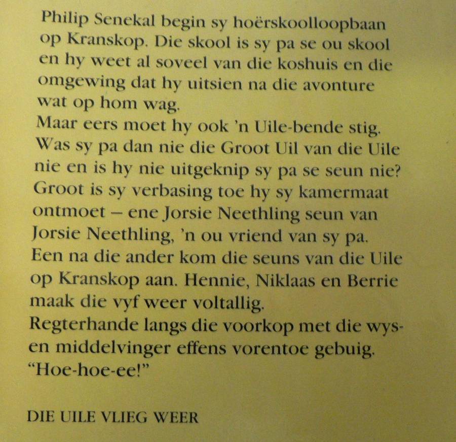 Die Uile vlieg weer deur Cor Dirks (1ste uitgawe/ex library)
