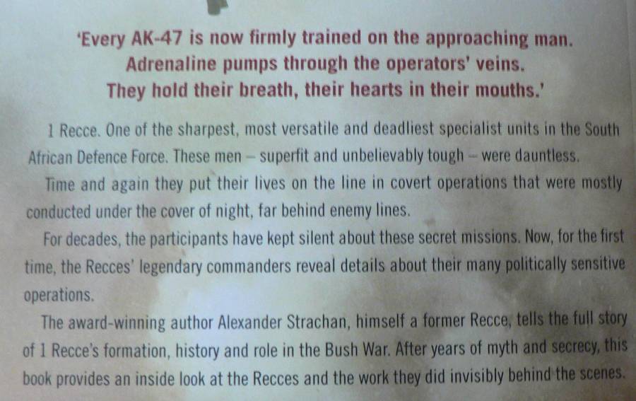 1 RECCE, volume 1, The night belongs to us by Alexander Strachan