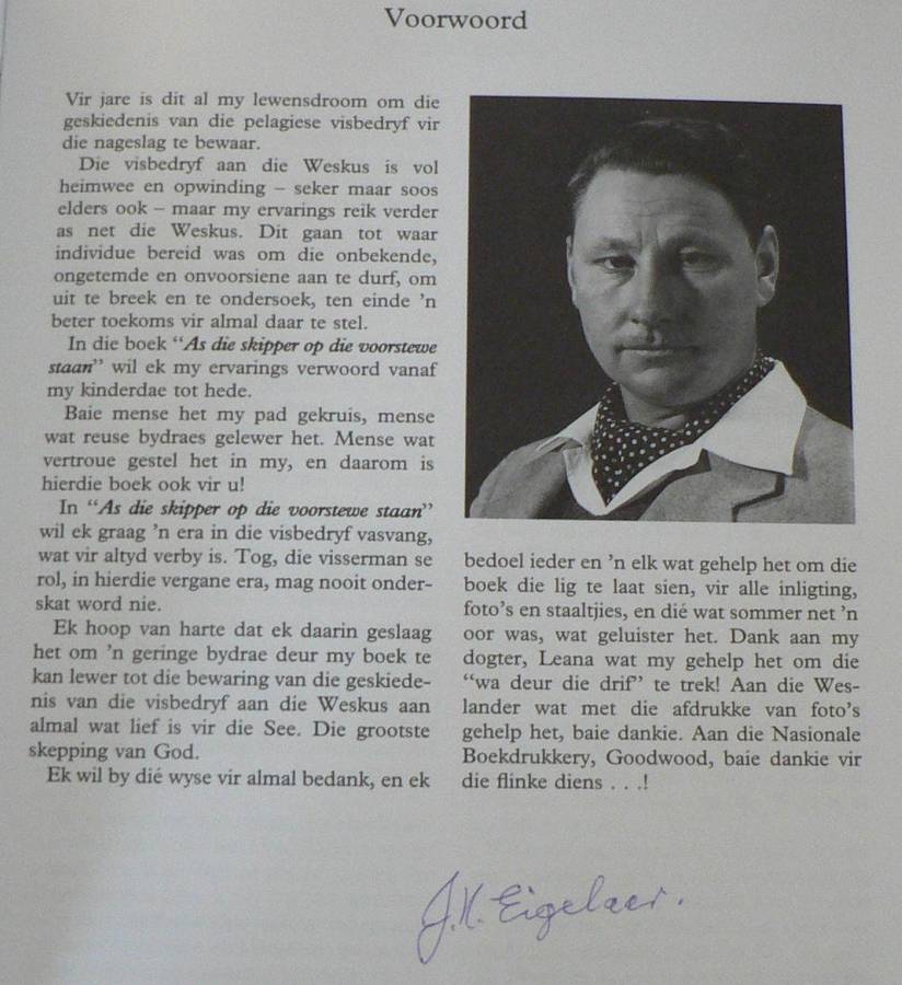 As die skipper op die voorstewe staan deur Johnnie Eigelaar(geskiedenis van die pelagiese visbedryf)
