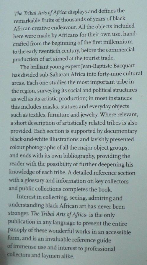 The Tribal Arts of Africa by Jean Baptiste Bacquart