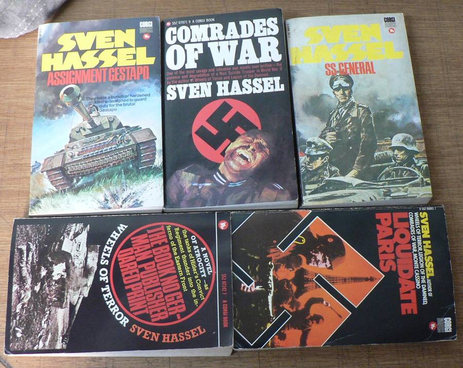 5 x Sven Hassel paperbacks (WWII)