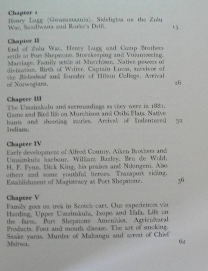 A Natal  family looks back by H.C. Lugg (KZN history)
