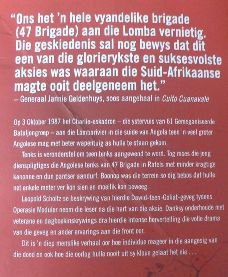 Ratels aan die Lomba, die storie van Charlie Eskadron deur Leopold Scholtz