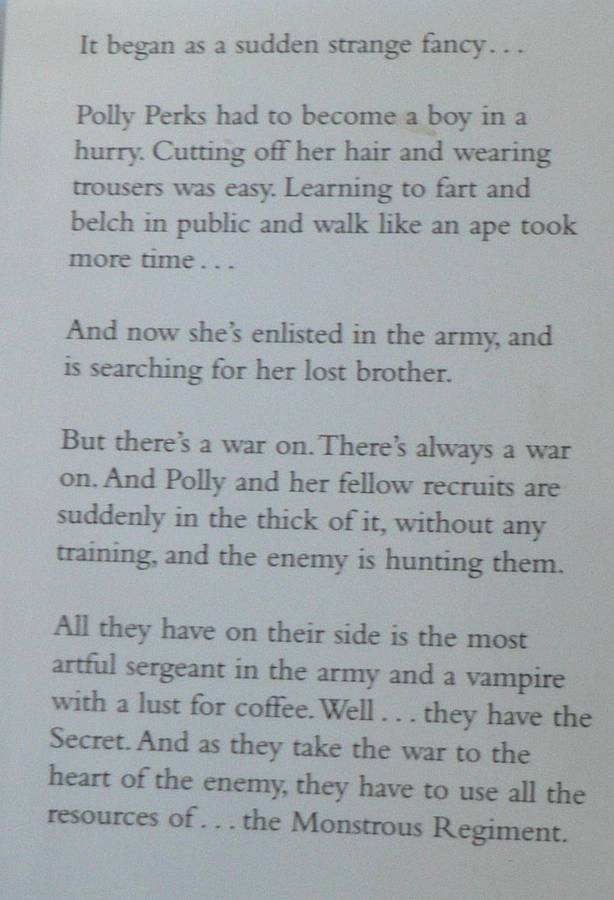 Monstrous Regiment by Terry Pratchett(Discworld)(beautiful hardcover)