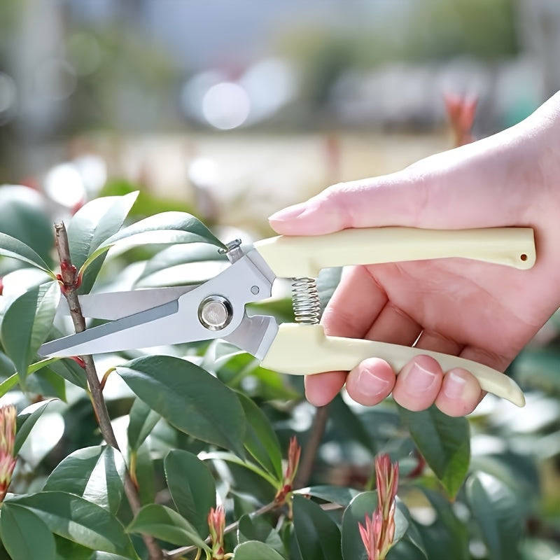 2-Pack Stainless Steel Garden Shears - Great For Pruning, Trimming Branches And Flowers Gardening Pr