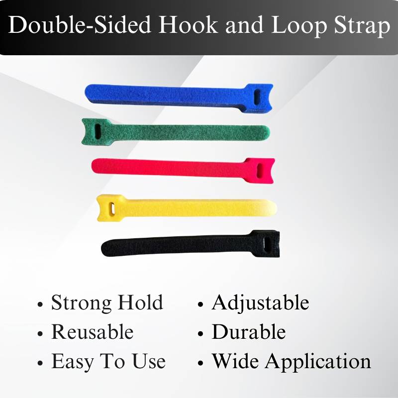 5pcs Reusable Hook and Loop Straps