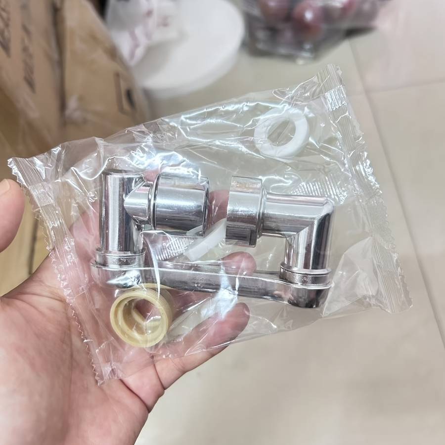 1pc Chrome-Plated 1080 Foldable Extendable Kitchen/Bathroom Faucet