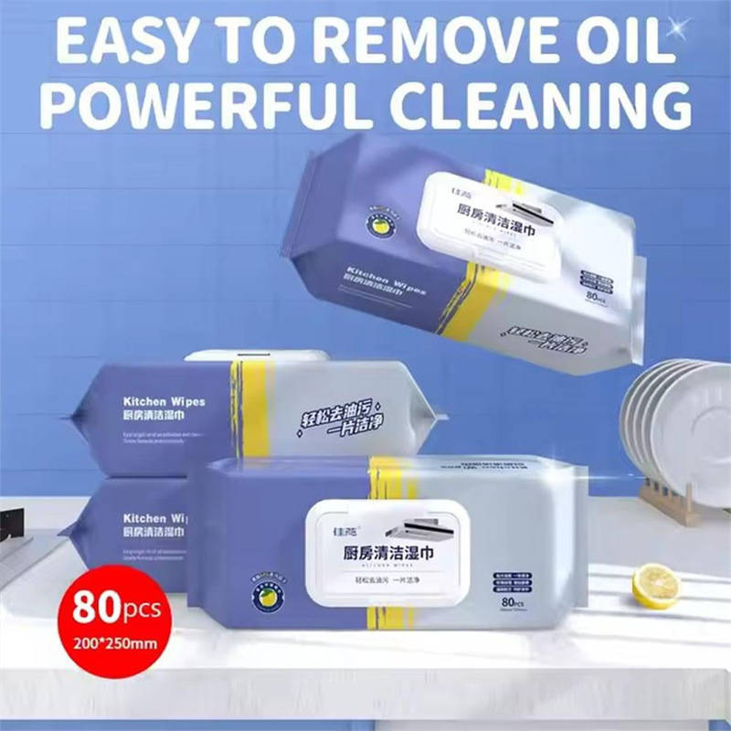 80-Piece Multi-Purpose Kitchen Cleaning Wipes