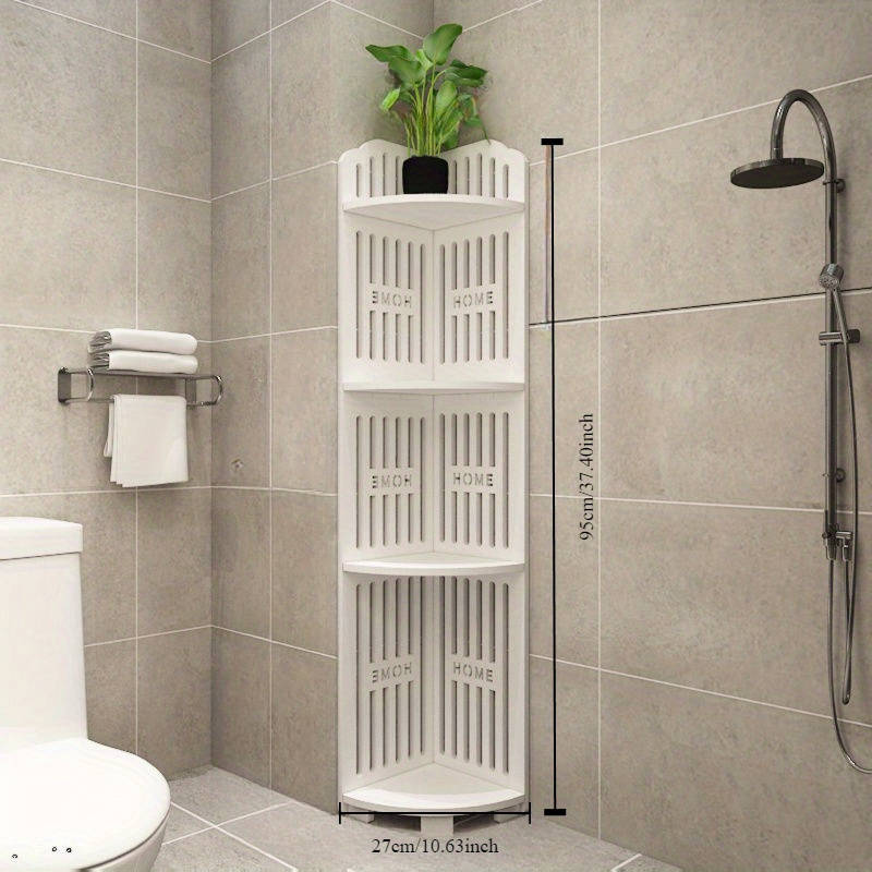 4 Layer Kitchen Corner Rack Bathroom Shower Supplies Storage Rack Waterproof Tripod