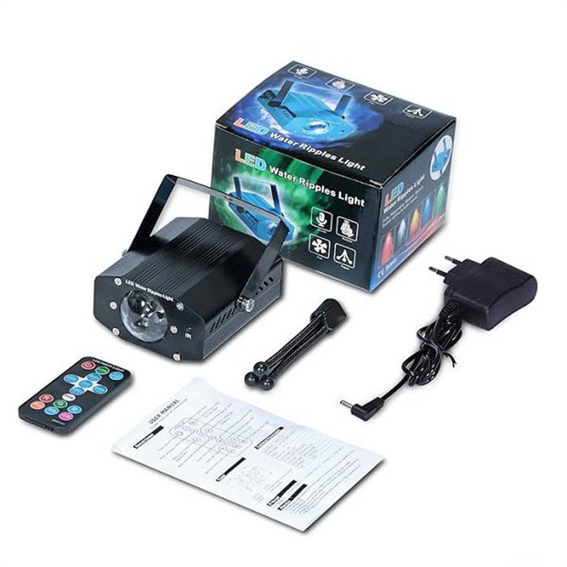 Three Color Water Ripple LED Stage Light with Remote Control 220V
