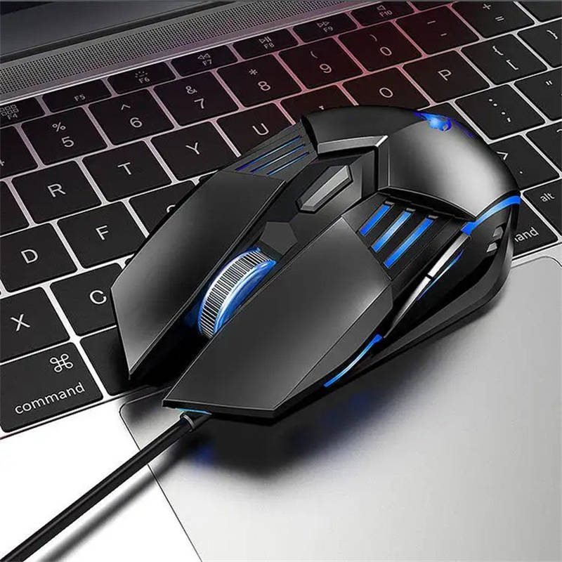 6D Wired LED Ergonomic Optical Computer Gaming Mouse
