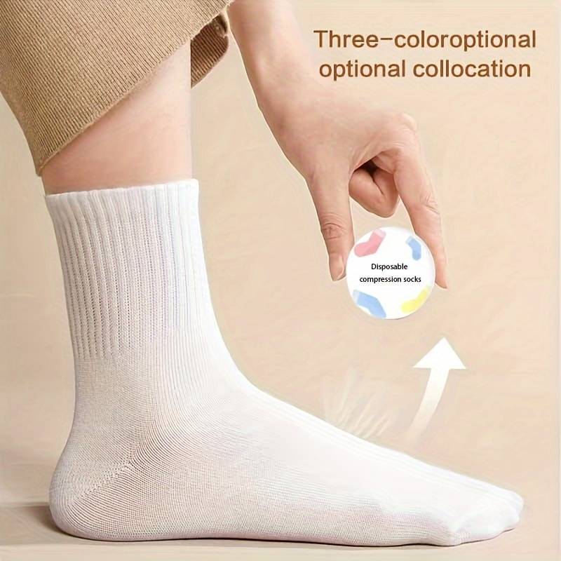 10 Pairs Of Unisex Disposable Quick Dry Travel Socks