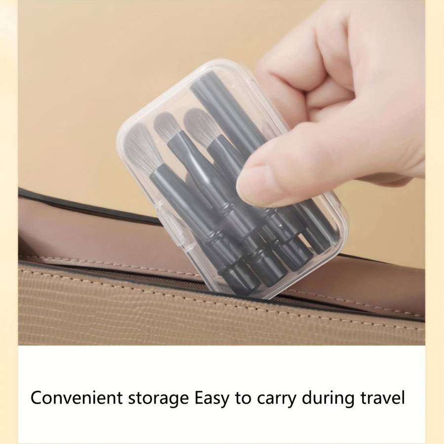 6 Piece Mini Travel Makeup Brush Set