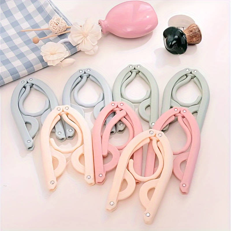 10 Pieces Portable Folding Travel Hangers