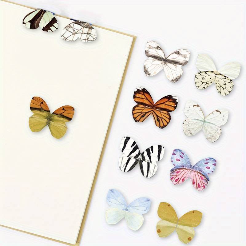 4-Piece Butterfly Magnetic Bookmarks