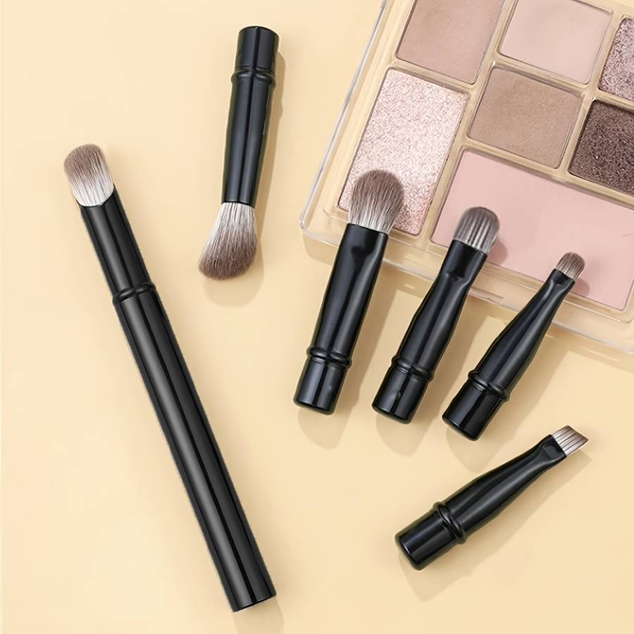 6 Piece Mini Travel Makeup Brush Set
