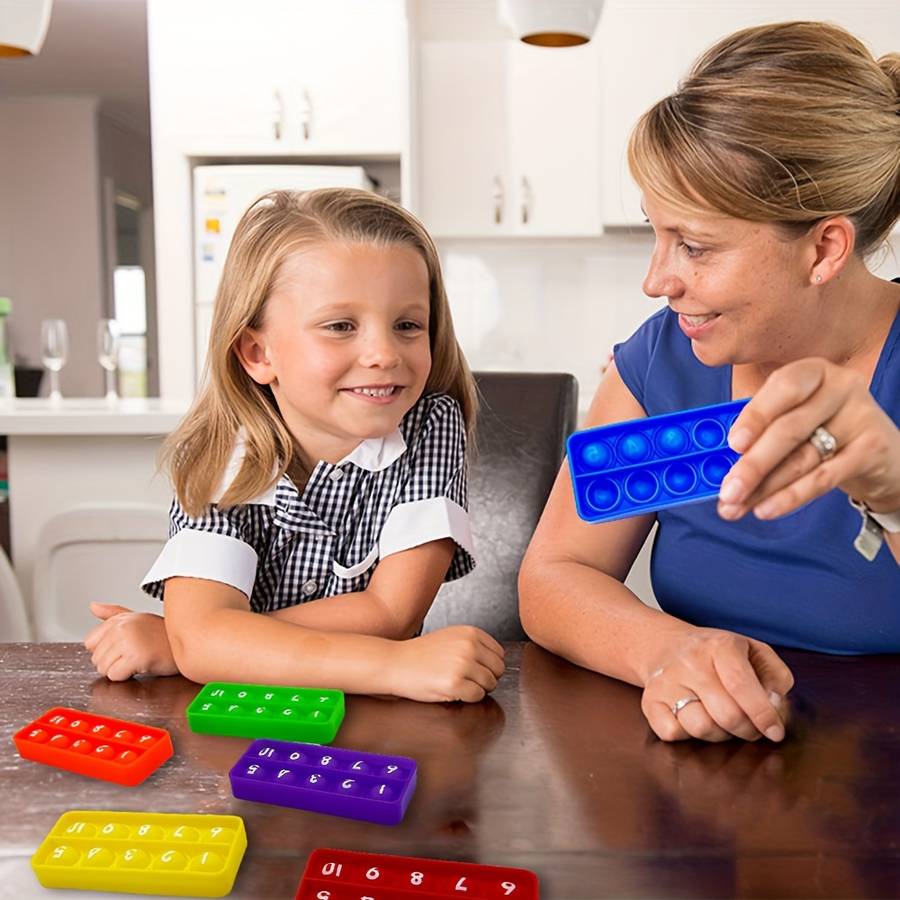 6-Pack Silicone Ten Frame Counting Teaching Aids