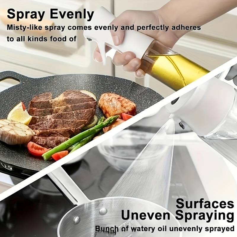 1pc, Fermented Oil Sprayer Bottle, Cooking Oil Dispenser, Air Fryer Spray Bottle, Kitchen Utensils,