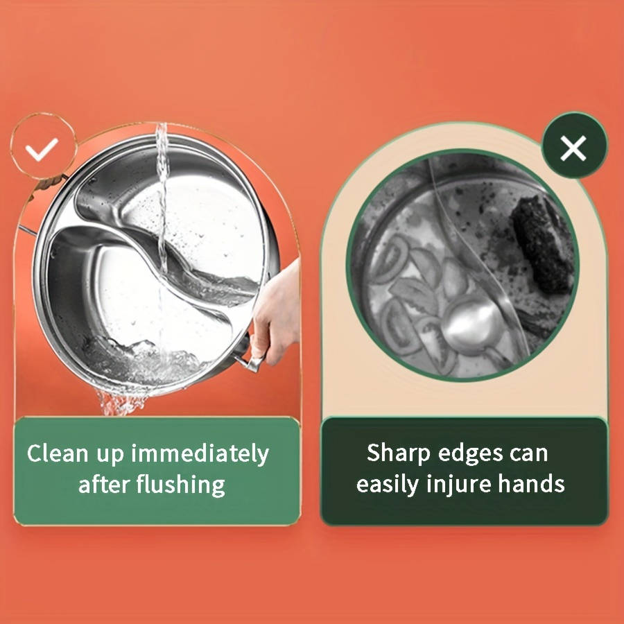 Stainless Steel Double Flavor Hot Pot With Lid