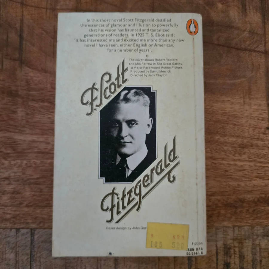 The Great Gatsby - F Scott Fitzgerald