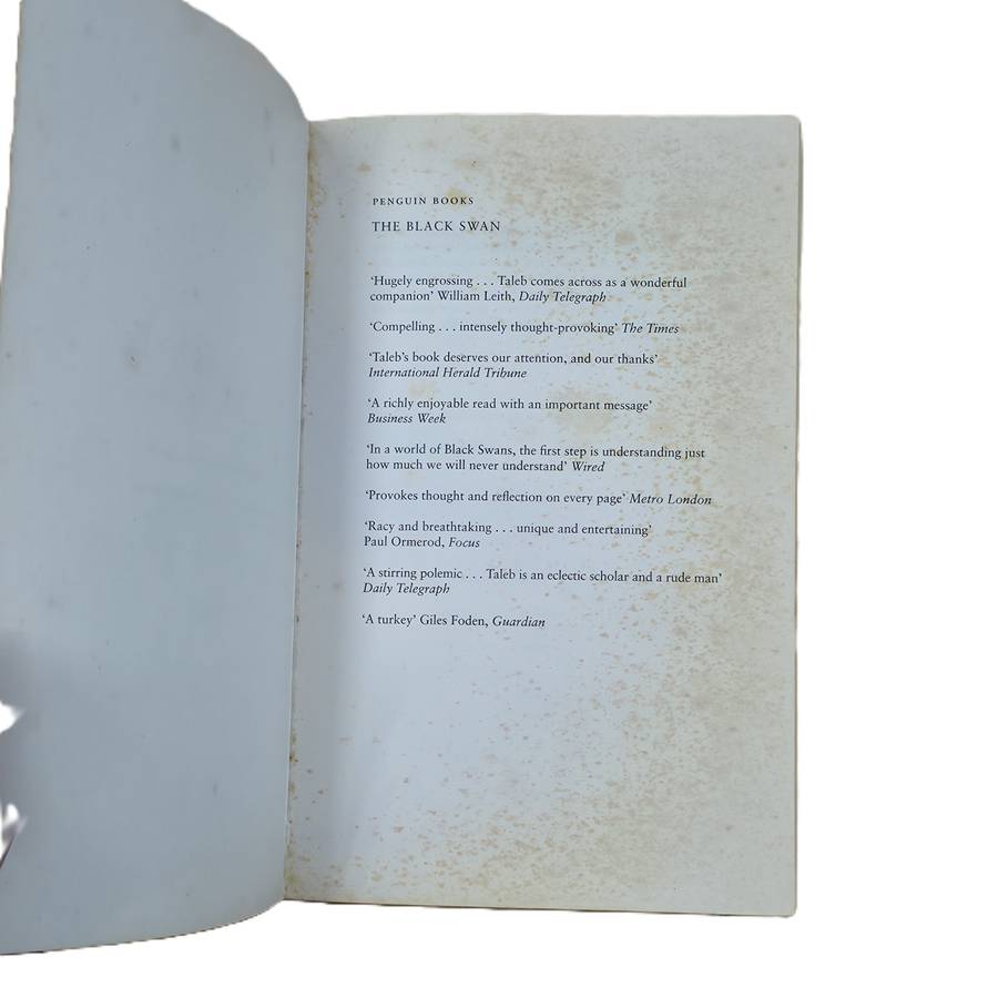 The Black Swan - Nassim Nicholas Taleb