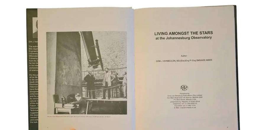 Living Amongst the Stars at the Johannesburg Observatory - Dirk J Vermeulen