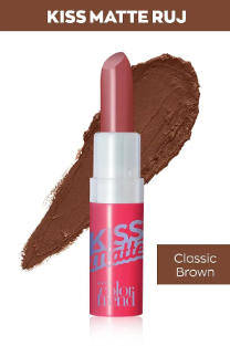Avon Color Trend Kiss Matte Lipstick (Classic Brown)