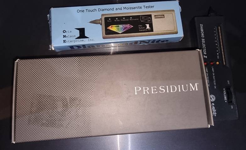 Set of 3 Diamond Testers Industry Standard Diamond Select II Diamondnite Presidium Multi tester III